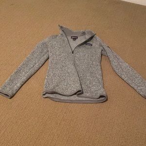 Patagonia grey quarter zip (womens better sweater)